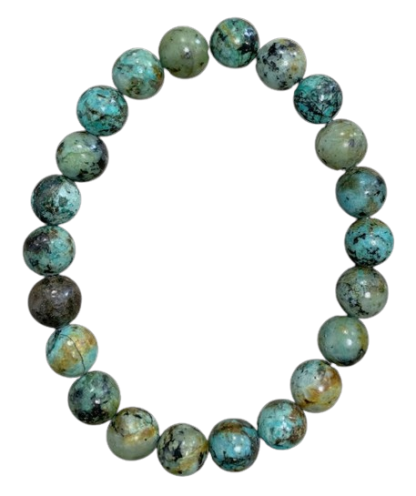 Bracelet Turquoise naturelle d’Afrique pierres de 8mm