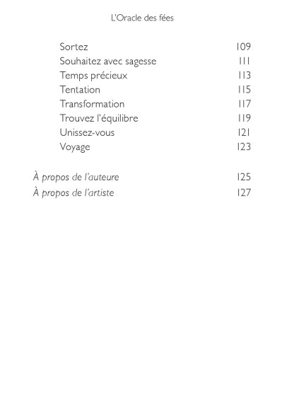 L'ORACLE DES FEES (24.90€ TTC)