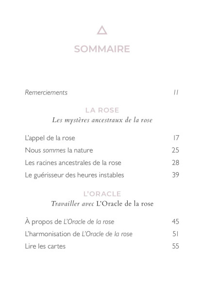 L'ORACLE DE LA ROSE (24.90€ TTC)