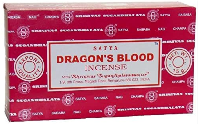 Encens Bâton  DRAGONS BLOOD  (Boîte de 12 paquets de 15 g)