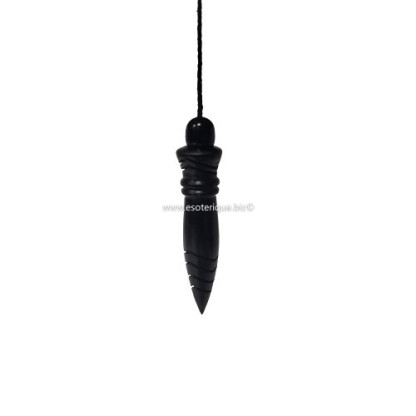 PENDULE EGYPTIEN BUIS THOT TEINTE NOIR (GRAVE PLOMBE)
