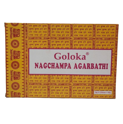 Encens Bâton GOLOKA  Nag Champa - (Boîte de 12 paquets de 16g)