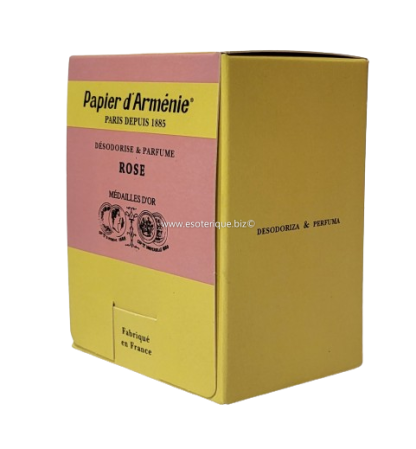 PAPIER D'ARMENIE "LA ROSE" BOITE DE 30 CARNETS