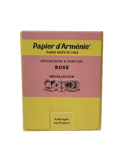 PAPIER D'ARMENIE "LA ROSE" BOITE DE 30 CARNETS