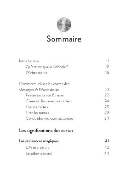 Les messages de l'Arbre de Vie (24.90€ TTC)