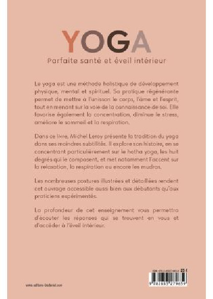 Yoga - Parfaite santé et éveil intérieur (23€ TTC)