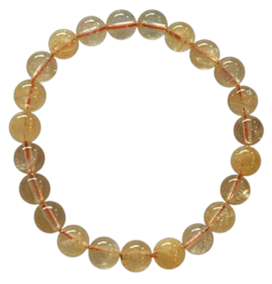 Bracelet Citrine chauffée 4mm