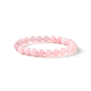Bracelet Quartz Rose pierres de 8mm