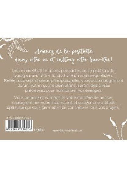 Le petit oracle des affirmations positives (13.90€ TTC)