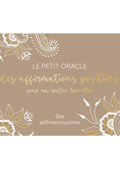Le petit oracle des affirmations positives (13.90€ TTC)