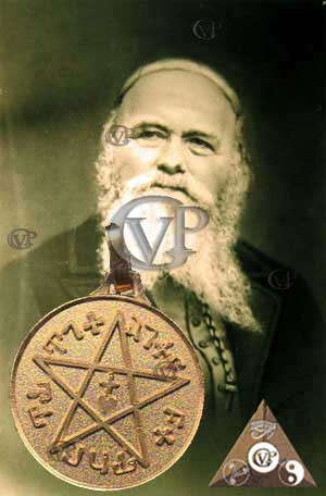 MEDAILLE DU PENTAGRAMME Plaqué or (MAB005)