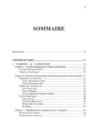 Vampirisme énergétique (18€ TTC)