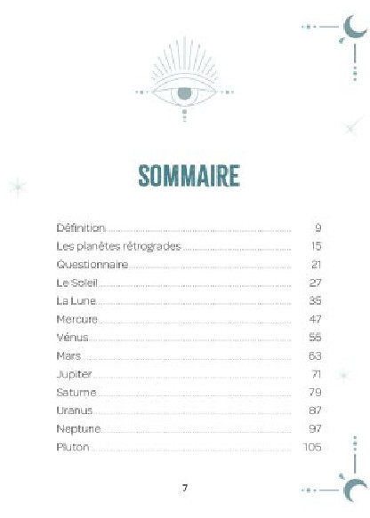 L'influence des planètes (12.90€ TTC)