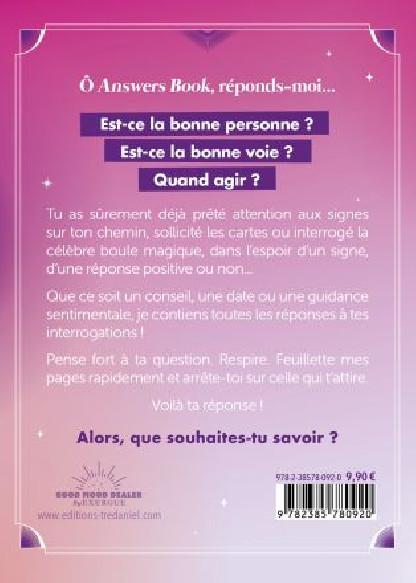 Pour recevoir les messages de ses guides Answers Book (9.90€ TTC)