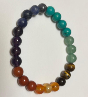Bracelet  7 chakras 8mm