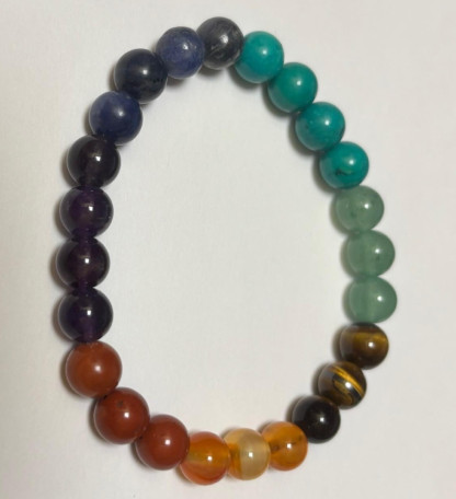 Bracelet 7 chakras 8mm