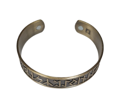 Bracelet Runique en laiton avec 2 aimants