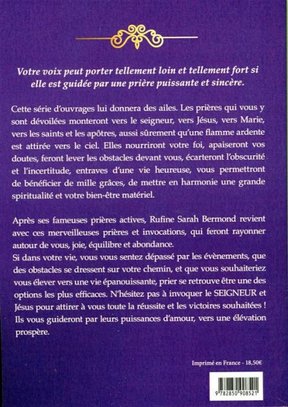 PRIERES SECRETES DE POUVOIR POUR LA REUSSITE (18.50€ TTC)