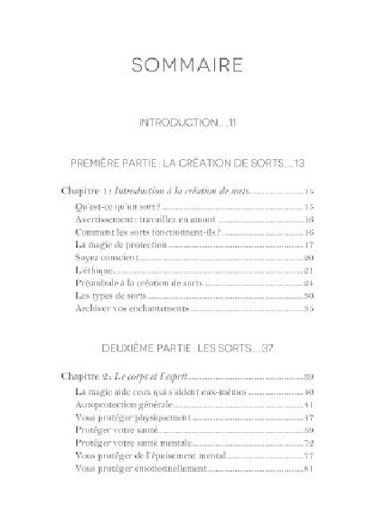 LES SORTS DE PROTECTIONS (19.90€ TTC)