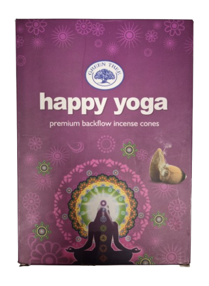 ENCENS CONES HAPPY YOGA (BOITE DE 12 PAQUETS)