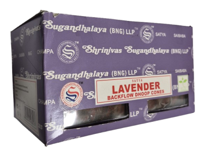 ENCENS CONES LAVANDE (BOITE DE 6 PAQUETS)