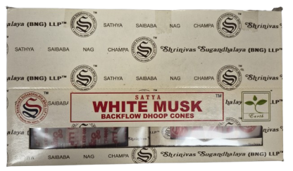 ENCENS CONES MUSK BLANC (BOITE DE 6 PAQUETS)