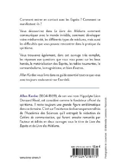 LE LIVRE DES MEDIUMS (12.90€ TTC)