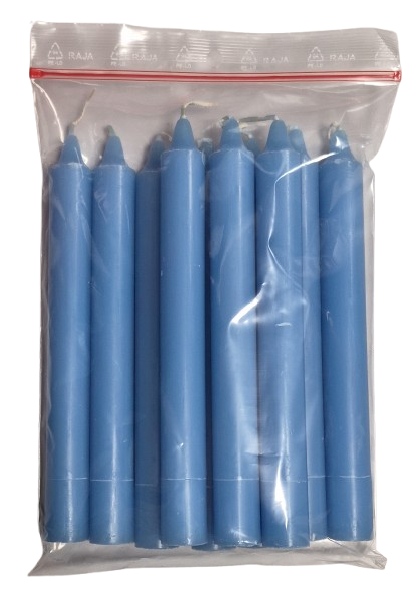 BOUGIE DE NEUVAINE :  BLEU PALE