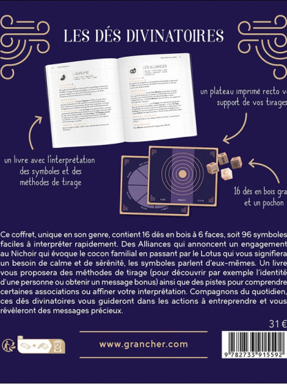 Les Dés divinatoires (31.00€ TTC)