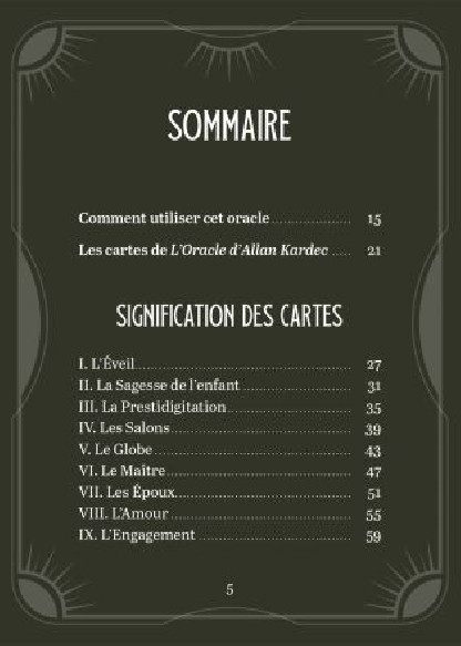 L'Oracle d'Allan Kardec (28.00€ TTC)