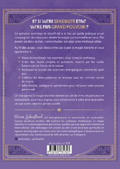 Mon grimoire de magie blanche (21.00€ TTC)