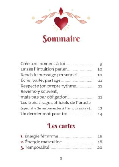 Parle-moi d'amour, Cartes oracle (26.90€ TTC)