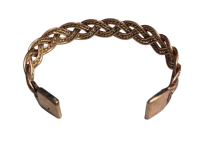 BRACELET Torsadé en cuivre.