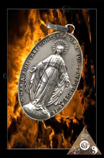 VIERGE MIRACULEUSE :ARGENTE GRAND MODELE (MST407)