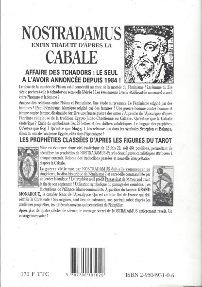 Nostradamus traduit d'après la Cabale (26.00€ TTC)