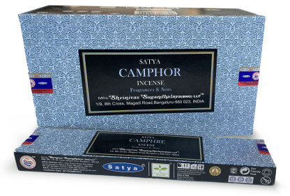 Encens Bâton Camphre Satya - (Boîte de 12 paquets de 15g)
