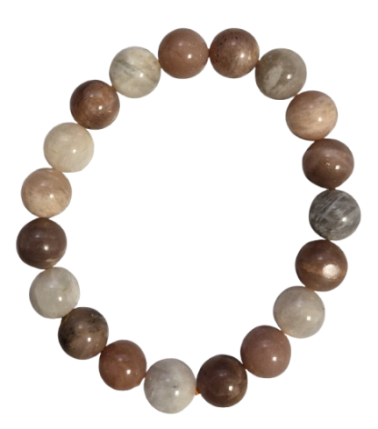 Pierre de lune - Bracelet en pierre naturelle 10mm