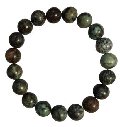 Turquoise naturelle d’Afrique - Bracelet en pierre naturelle 10mm