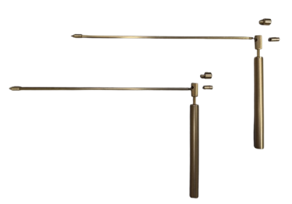 BAGUETTE PARALLELE CUIVRE DORE DEMONTABLE