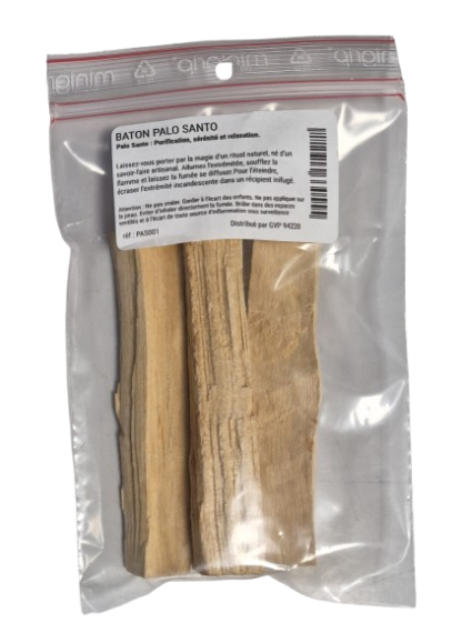 Bois sacré Palo Santo (sachet de 25g "2 à 3 morceaux")