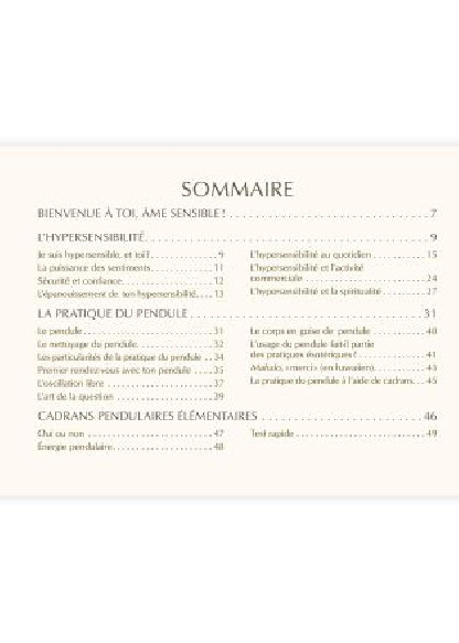 Le guide du pendule pour les hypersensibles (17.00€ TTC)