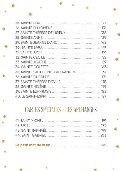 L'oracle des saintes et des saints (28.00€ TTC)