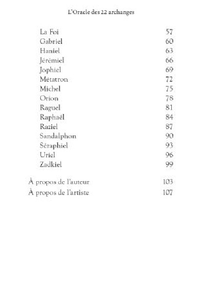 L'oracle des 22 archanges (26.00€ TTC)
