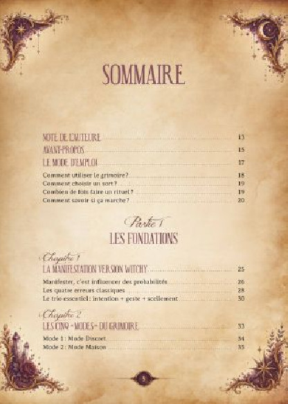 Le grimoire Witchy de manifestation (19.90€ TTC)