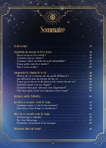 Le Livre Oracle du chemin de vie (22.00€ TTC)
