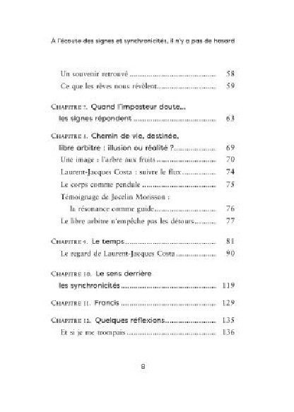 À l'écoute des signes et synchronicités (17.00€ TTC)