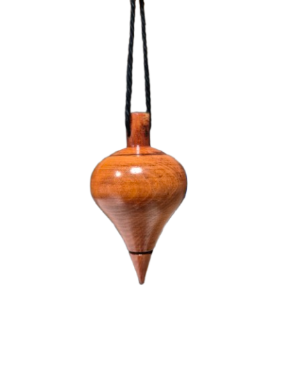 Pendule goutte d'eau en buis (couleur acajou)