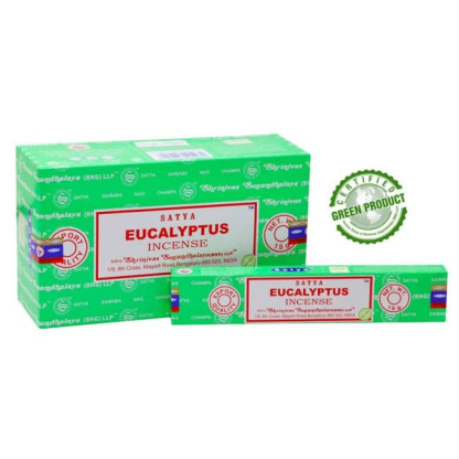 Encens Bâtons EUCALYPTUS Satya - (Boîte de 12 paquets de 15g)