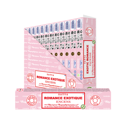 Encens Bâtons EXOTIQUE ROMANCE Satya - (Boîte de 12 paquets de 15g)
