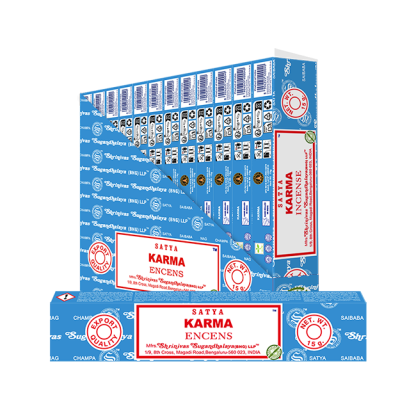 Encens Bâtons KARMA Satya - (Boîte de 12 paquets de 15g)